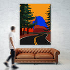 Clacier Road With Half Dome by Rosi Feist on GIANT ART - illustration half dome