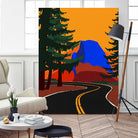 Clacier Road With Half Dome by Rosi Feist on GIANT ART - illustration half dome