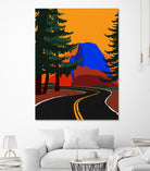 Clacier Road With Half Dome by Rosi Feist on GIANT ART - illustration half dome