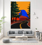 Clacier Road With Half Dome by Rosi Feist on GIANT ART - illustration half dome