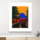 Clacier Road With Half Dome by Rosi Feist on GIANT ART - illustration half dome