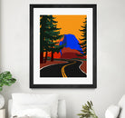 Clacier Road With Half Dome by Rosi Feist on GIANT ART - illustration half dome