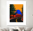 Clacier Road With Half Dome by Rosi Feist on GIANT ART - illustration half dome