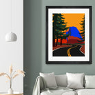 Clacier Road With Half Dome by Rosi Feist on GIANT ART - illustration half dome