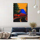 Clacier Road With Half Dome by Rosi Feist on GIANT ART - illustration half dome