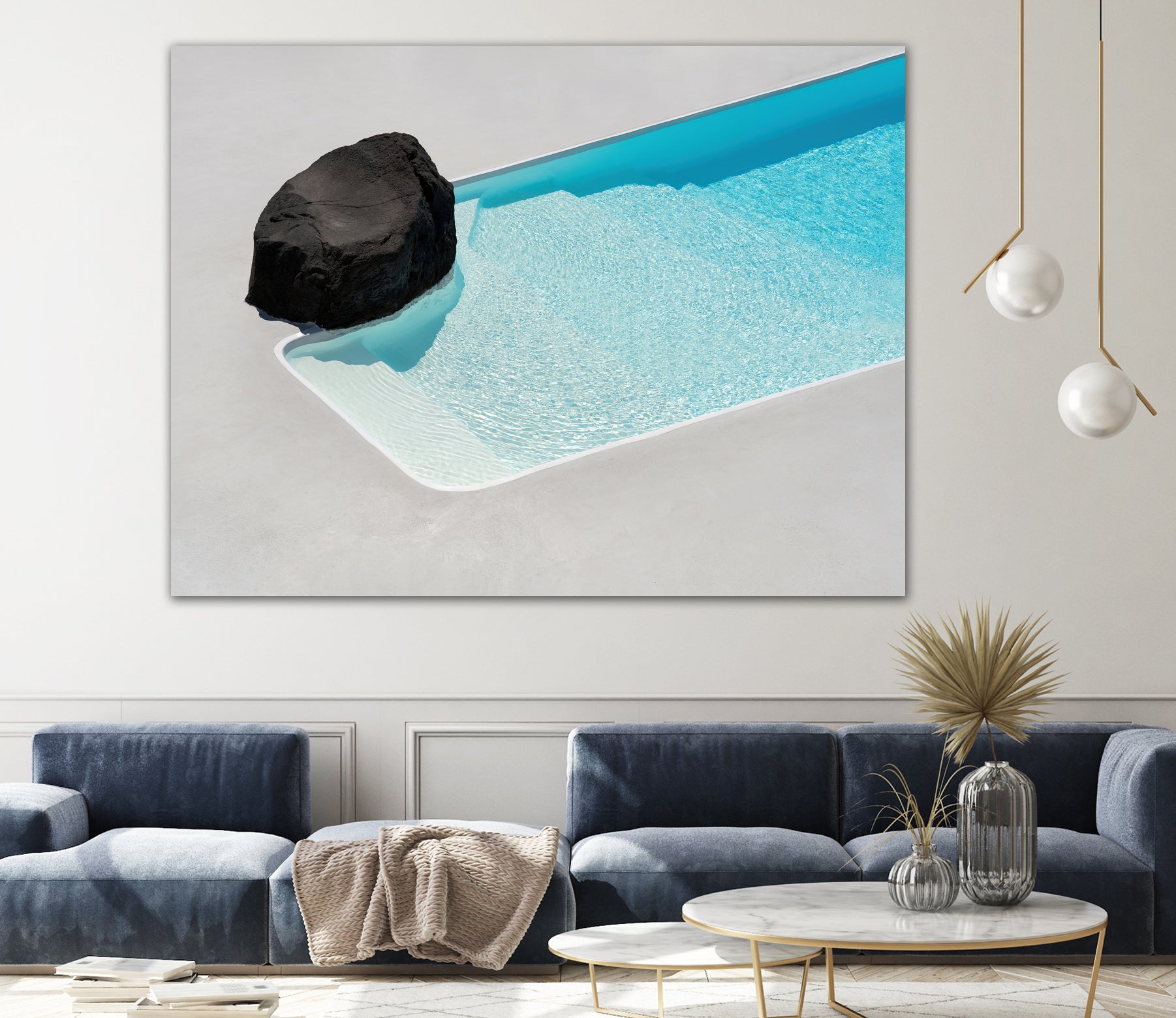 The Pool by Minorstep on GIANT ART - bleu photography greek