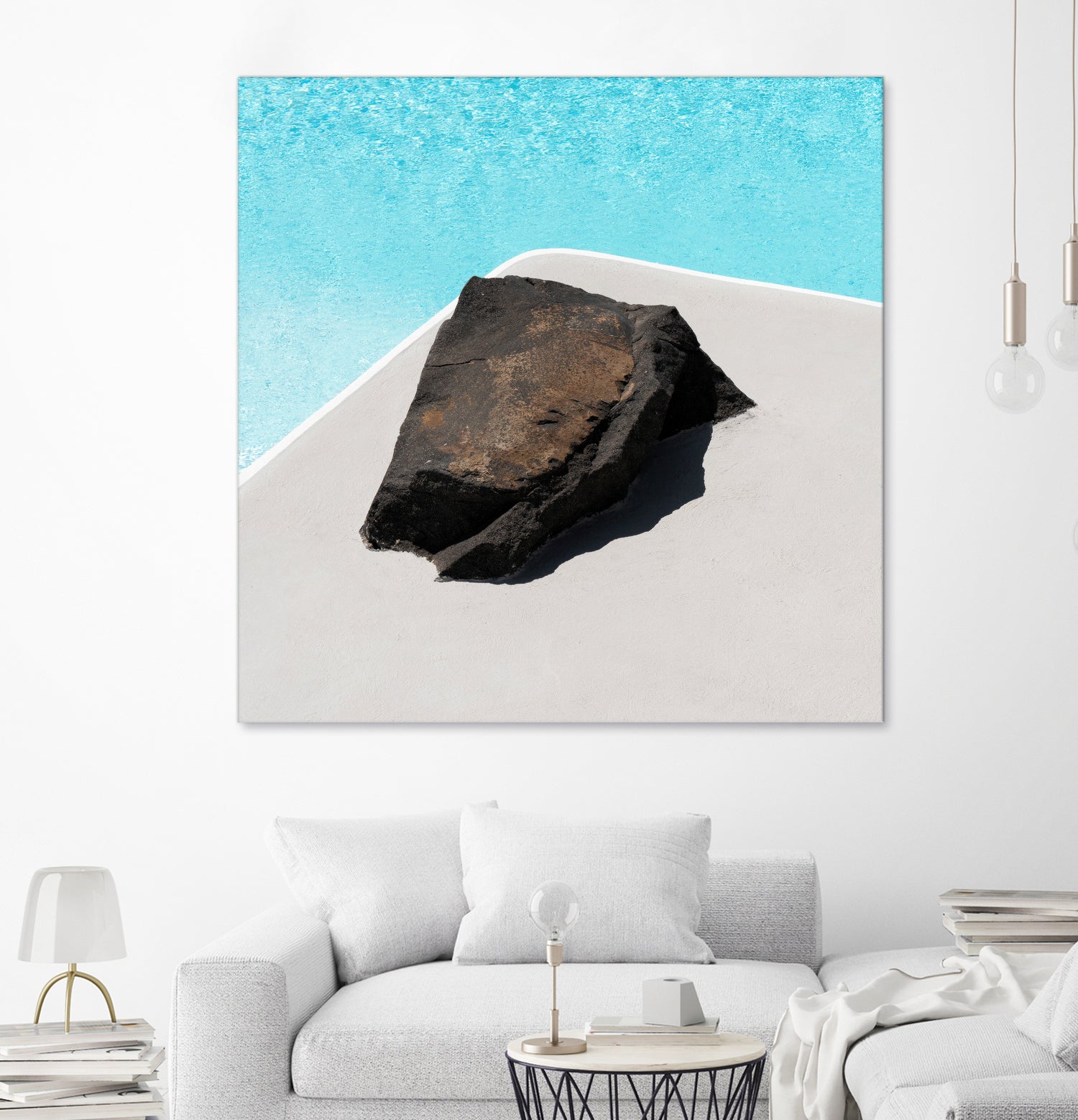 Rock By The Pool by Minorstep on GIANT ART - abstract rock