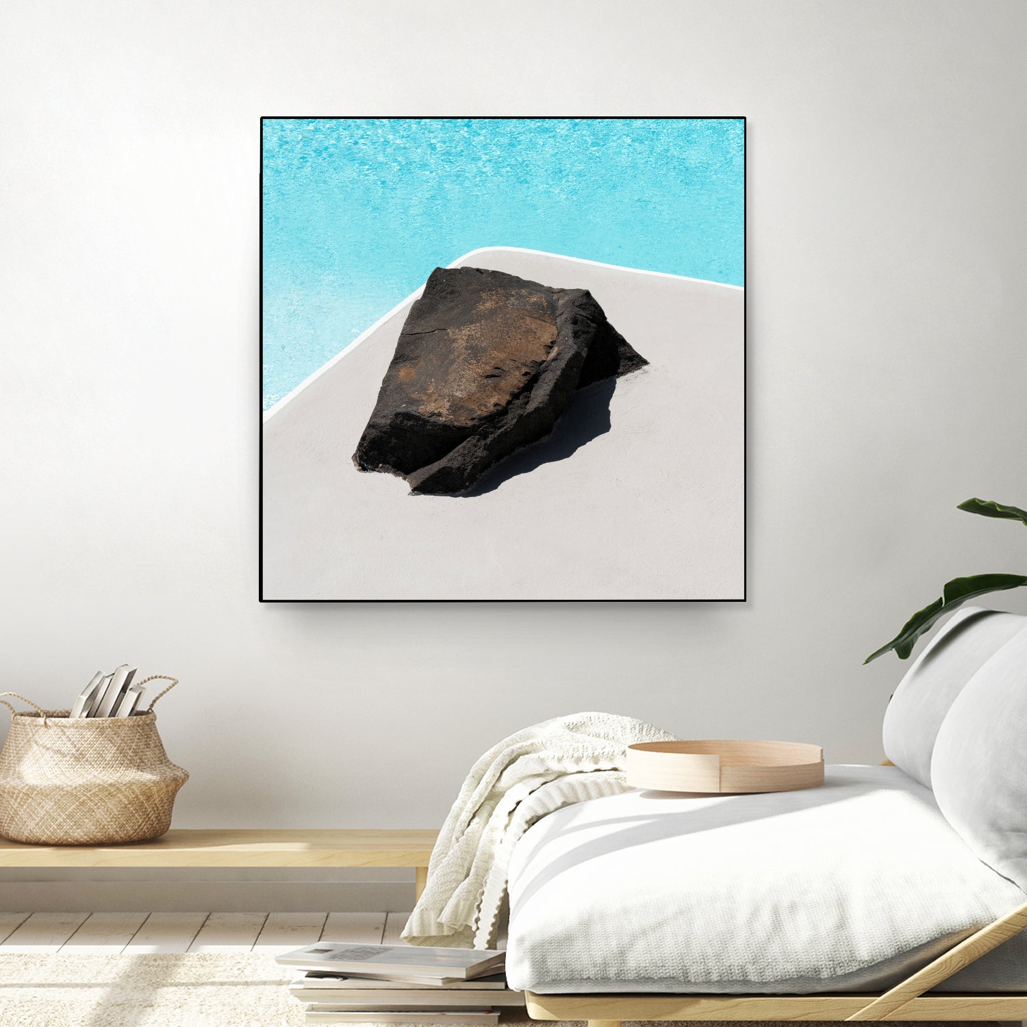 Rock By The Pool by Minorstep on GIANT ART - abstract rock