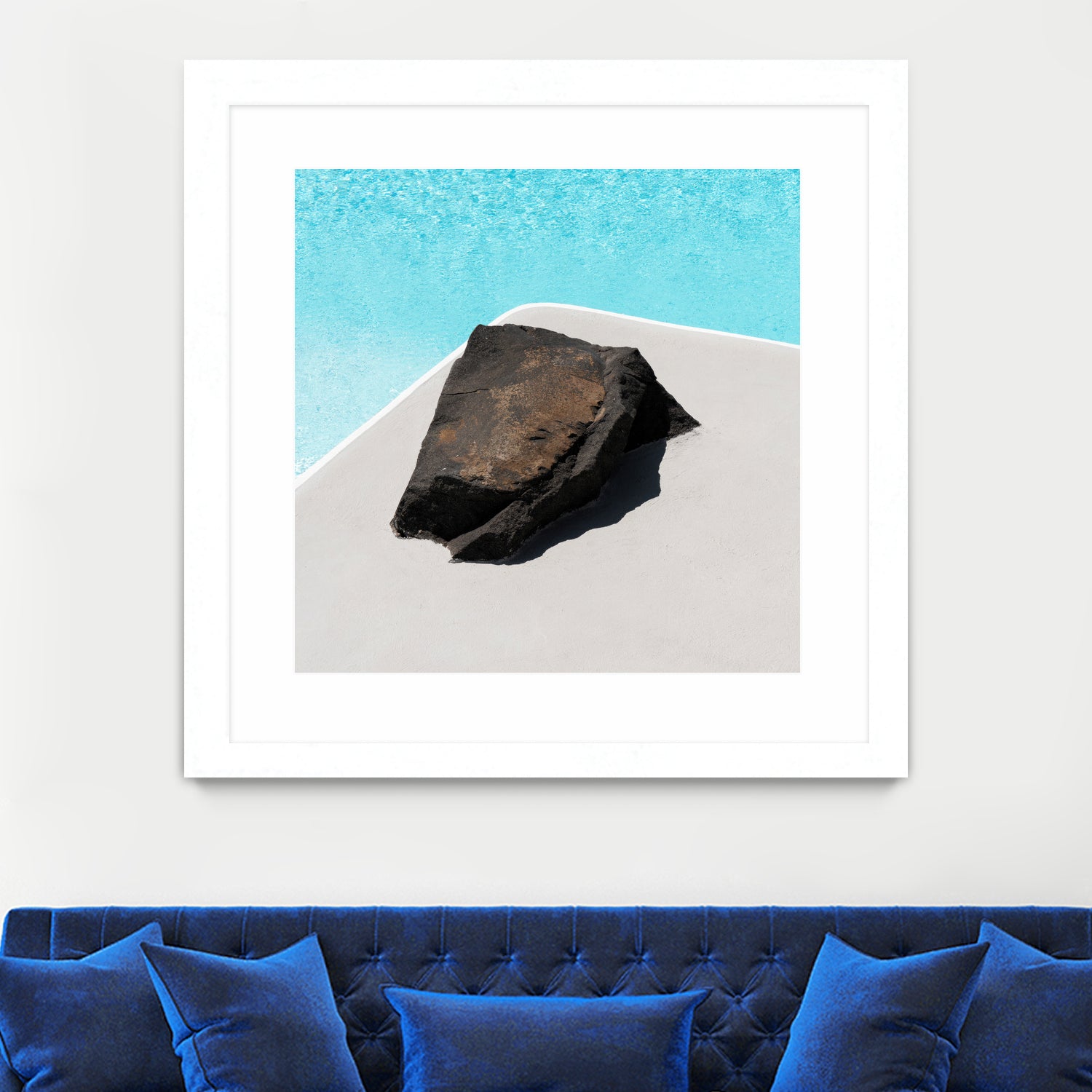 Rock By The Pool by Minorstep on GIANT ART - abstract rock