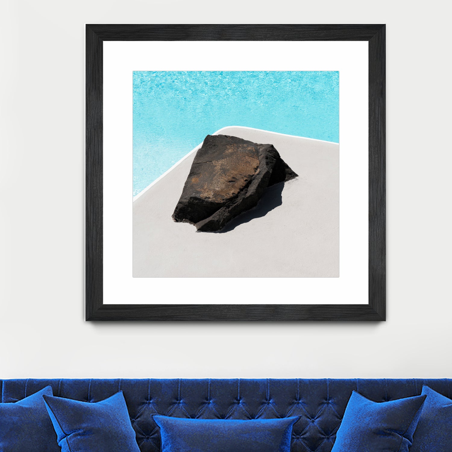 Rock By The Pool by Minorstep on GIANT ART - abstract rock