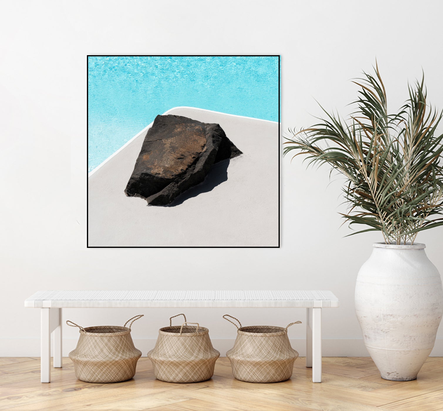 Rock By The Pool by Minorstep on GIANT ART - abstract rock