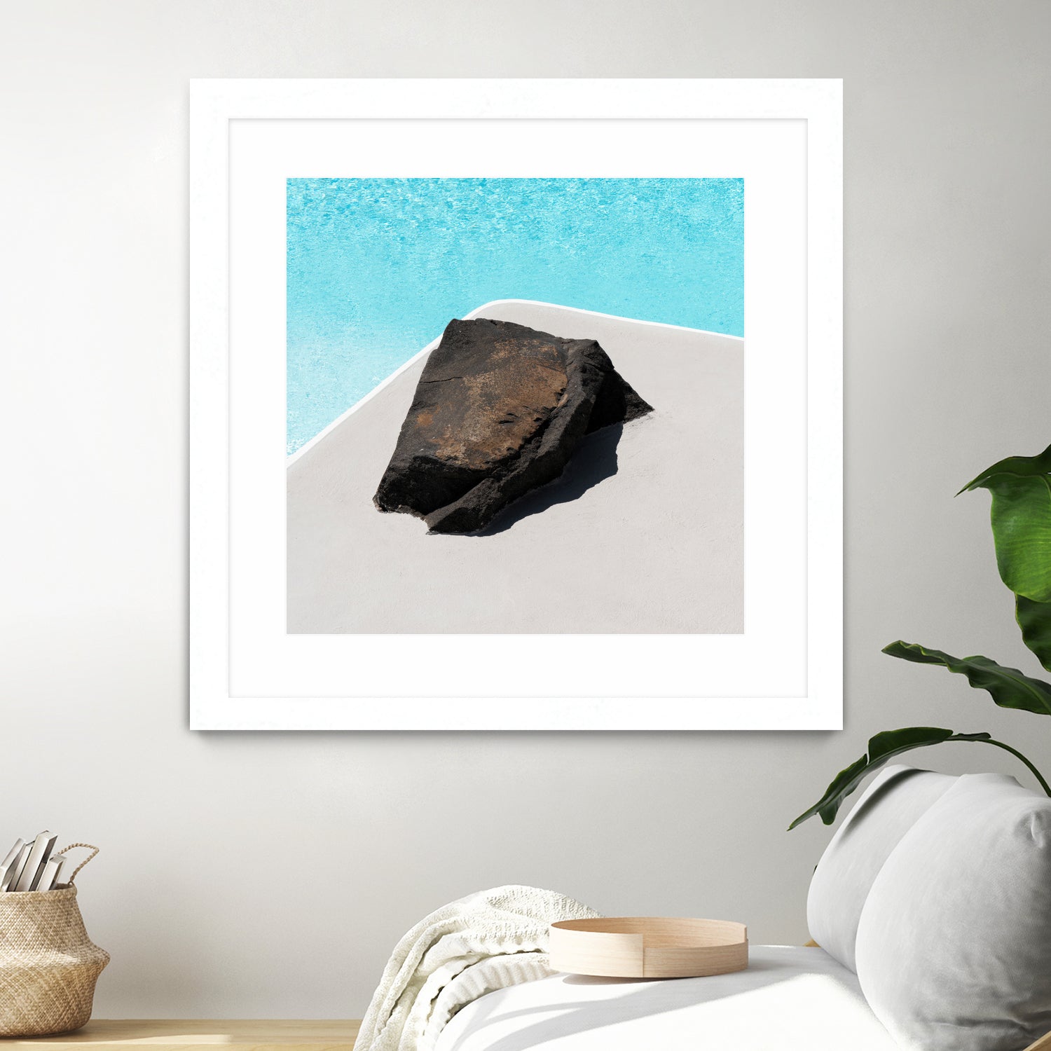 Rock By The Pool by Minorstep on GIANT ART - abstract rock