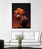 Still Life Flowers No4 by Minorstep on GIANT ART - red flowers and plants studio