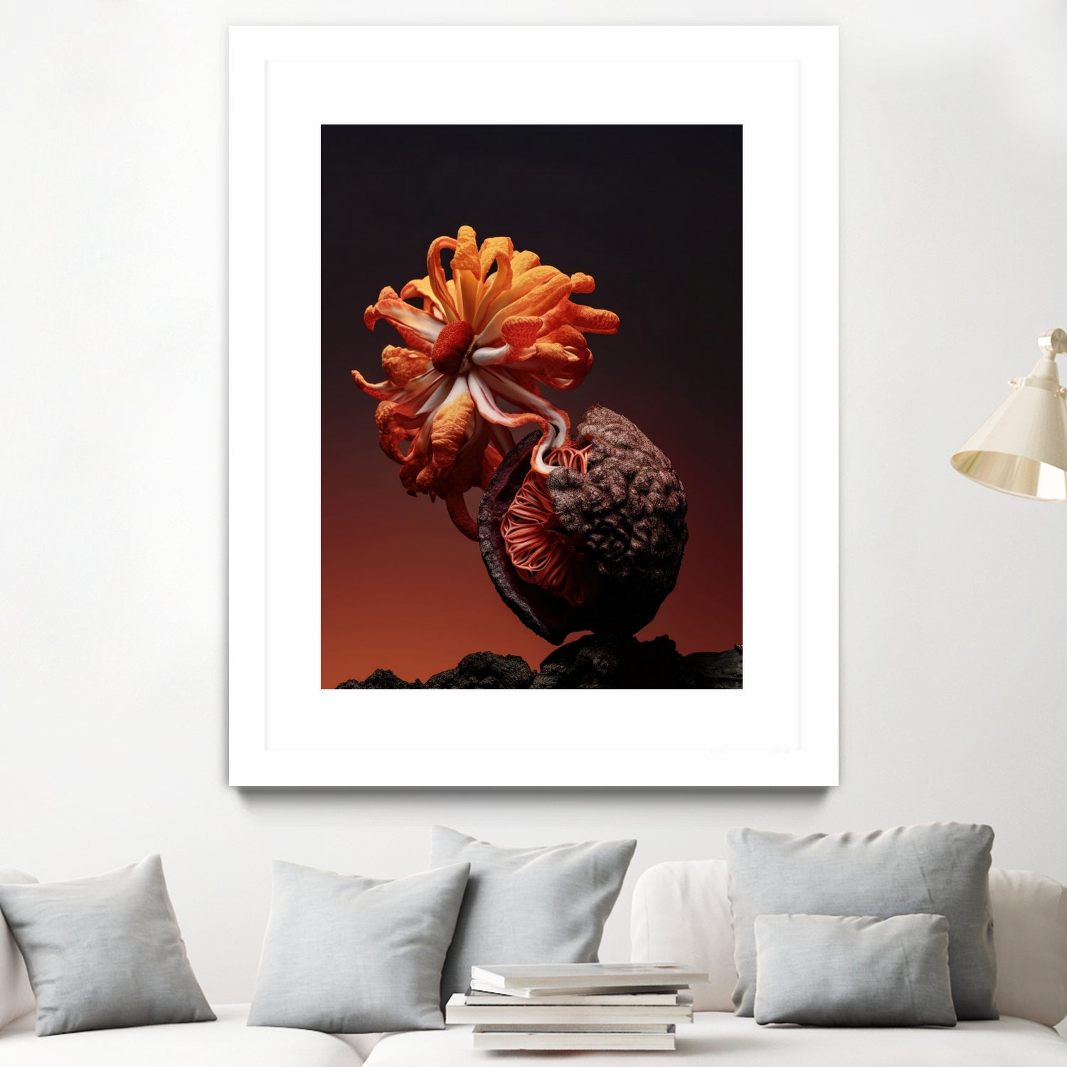 Still Life Flowers No4 by Minorstep on GIANT ART - red flowers and plants studio