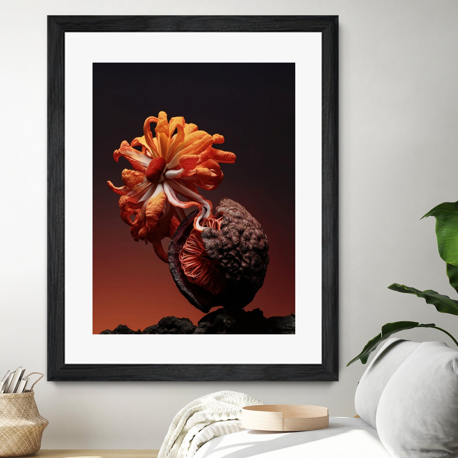 Still Life Flowers No4 by Minorstep on GIANT ART - red flowers and plants studio