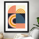 Rainbow Plus Shapes  Blue Mustard9 by Ana Rut Bre on GIANT ART - abstract abstract