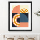 Rainbow Plus Shapes  Blue Mustard9 by Ana Rut Bre on GIANT ART - abstract abstract