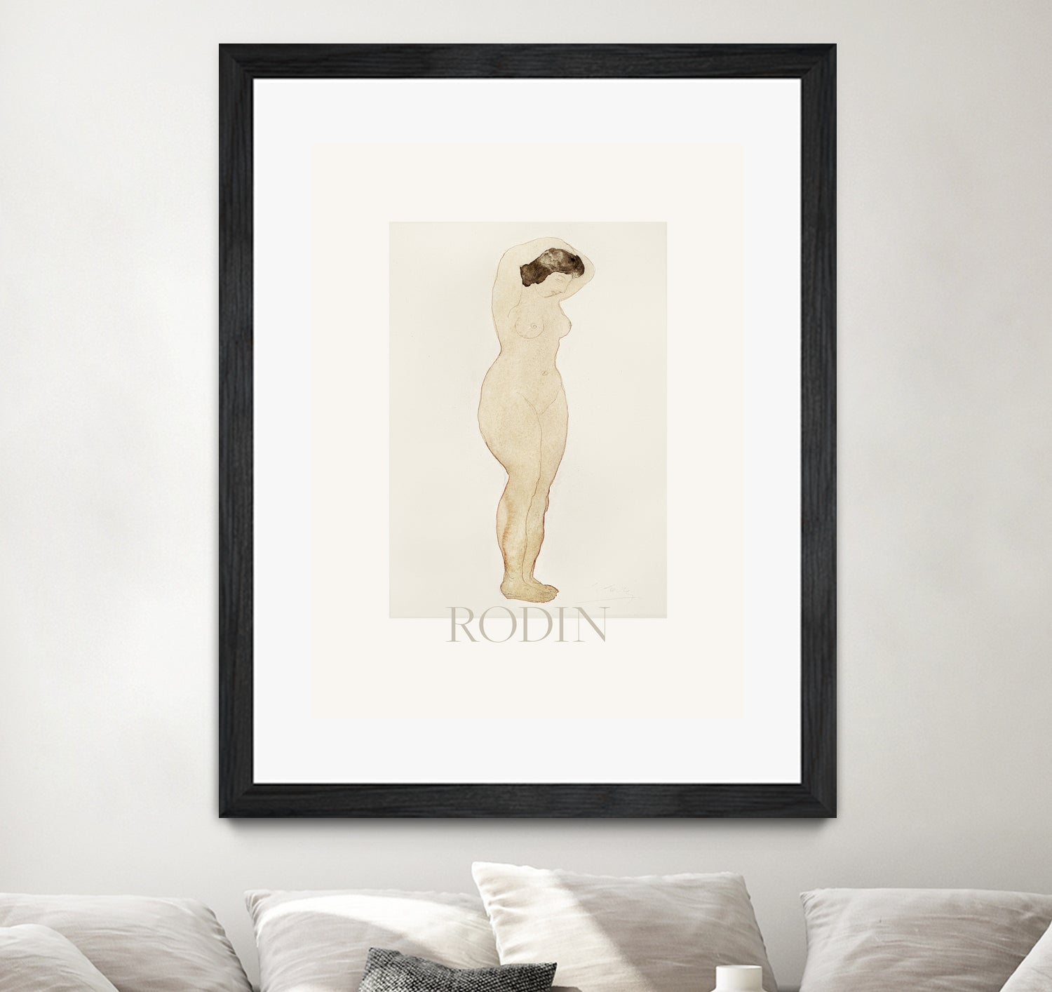 Nude by Standing With Hands On Head Auguste on GIANT ART - rodin auguste rodin rodin