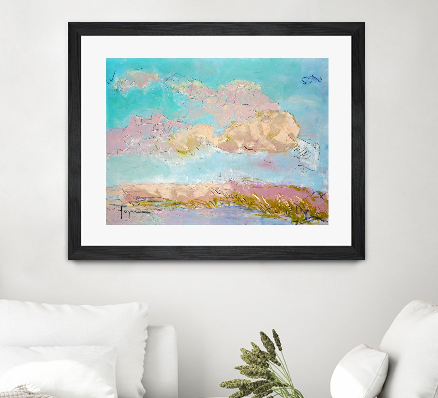 Pastel Sky Drift by Dorothy Fagan on GIANT ART - illustration abstract landscape painting