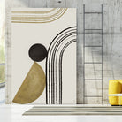 Scandi Gold Abstract by Anne-Marie on GIANT ART - abstract scandinavian style