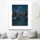 Lunar Elegance over Manhattan by Wei (David) Dai on GIANT ART - landscape usa