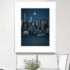 Lunar Elegance over Manhattan by Wei (David) Dai on GIANT ART - landscape usa