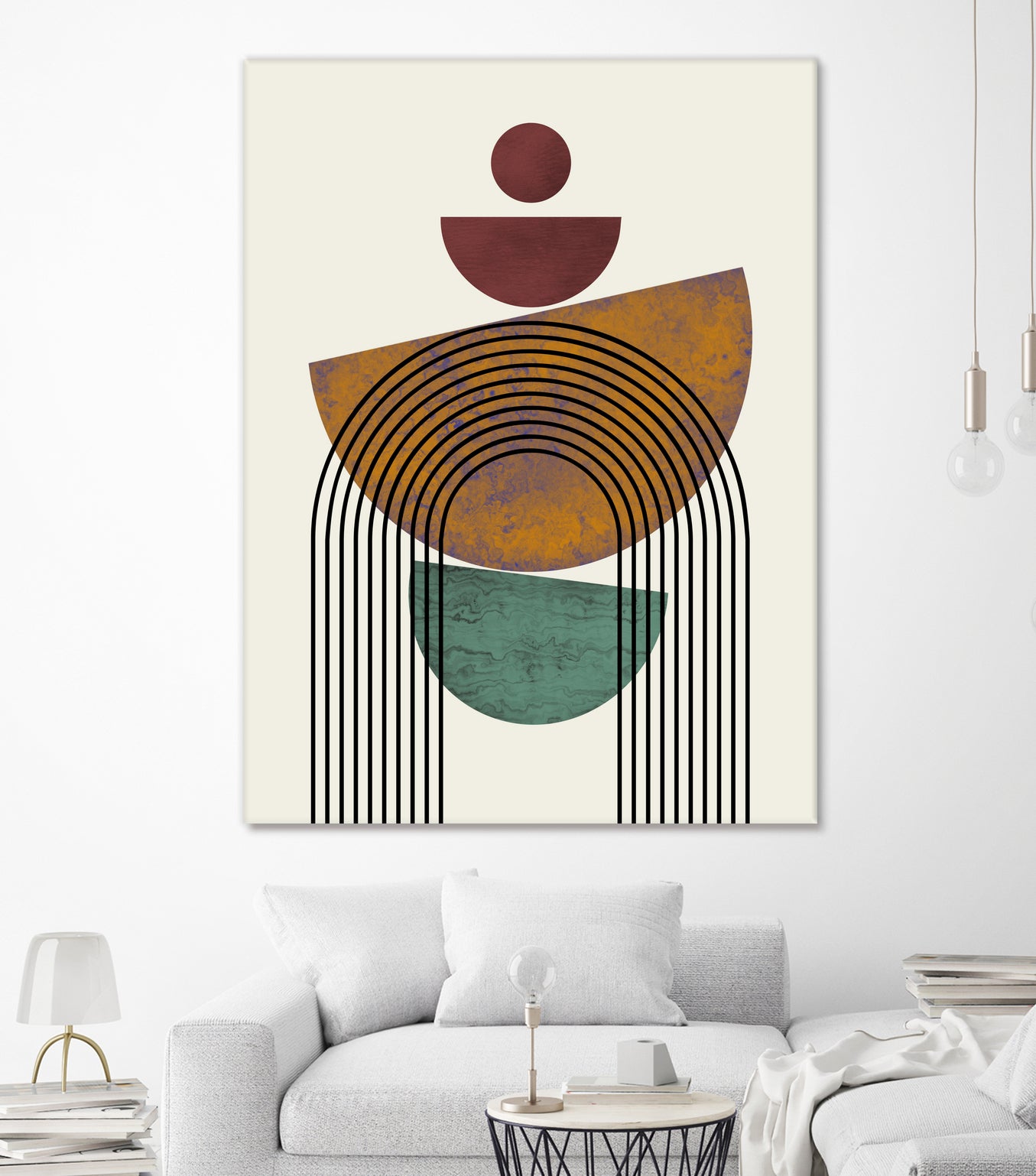 Textured Mid Century Composition by Little Dean on GIANT ART - illustration abstract wall art