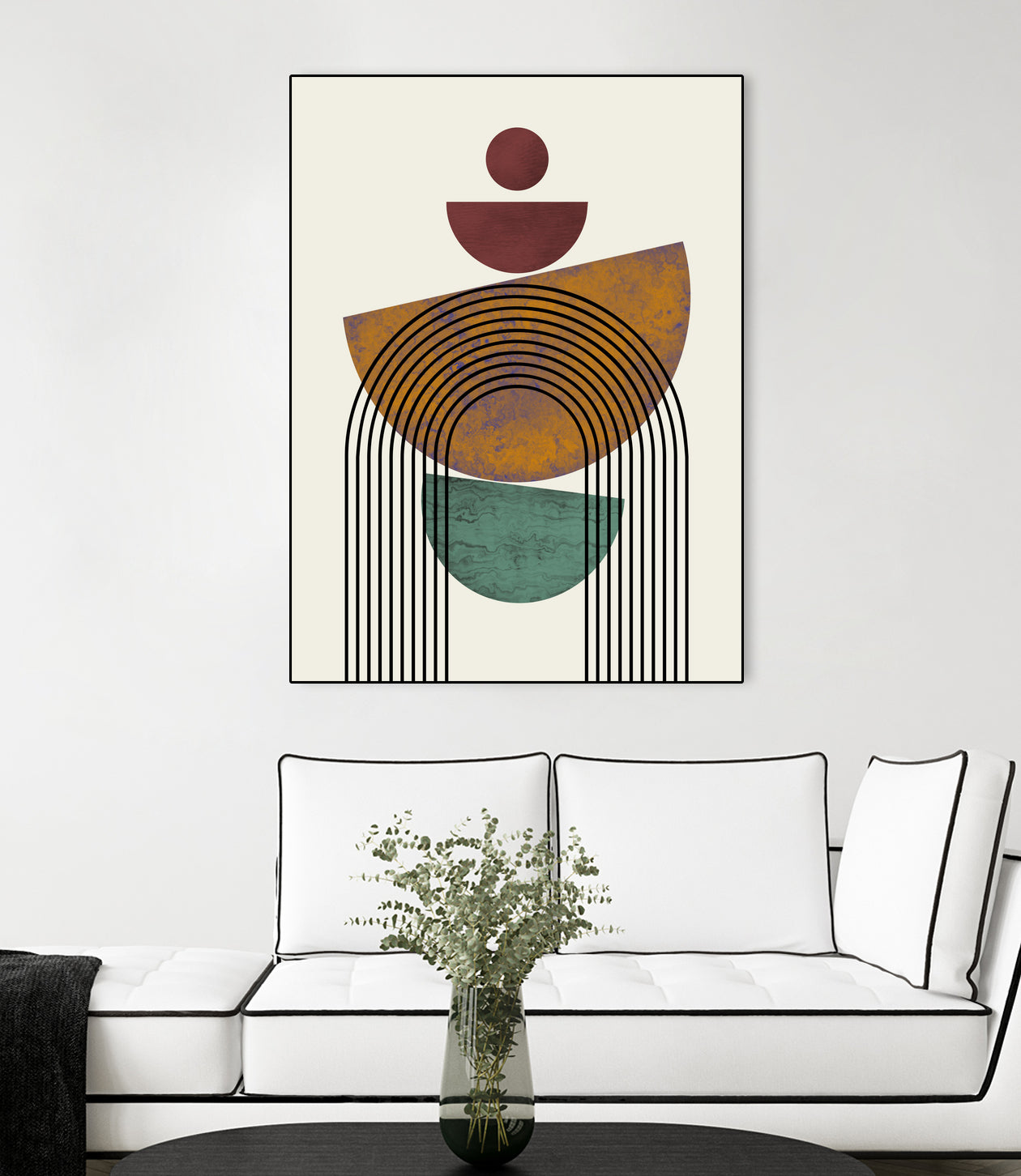 Textured Mid Century Composition by Little Dean on GIANT ART - illustration abstract wall art
