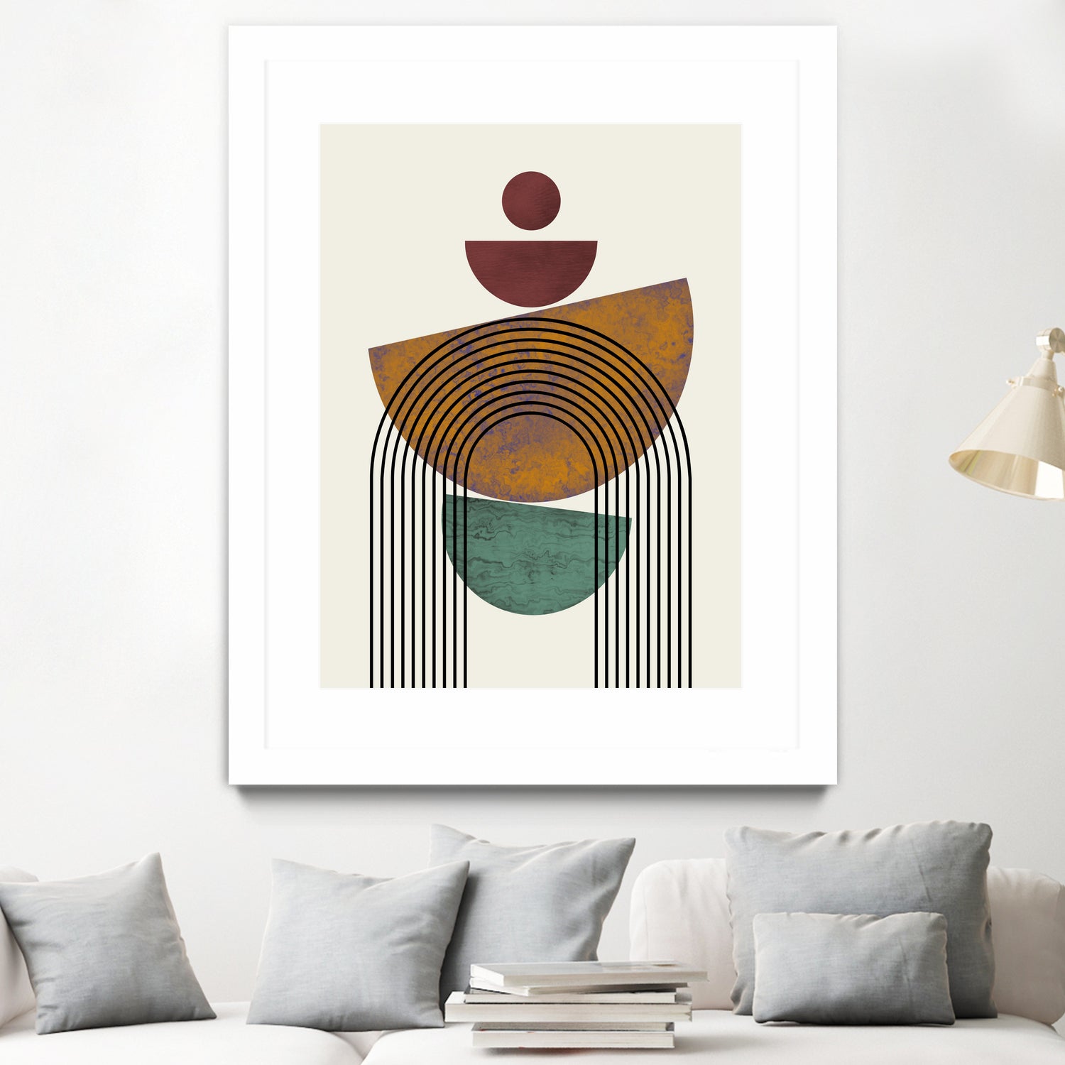 Textured Mid Century Composition by Little Dean on GIANT ART - illustration abstract wall art