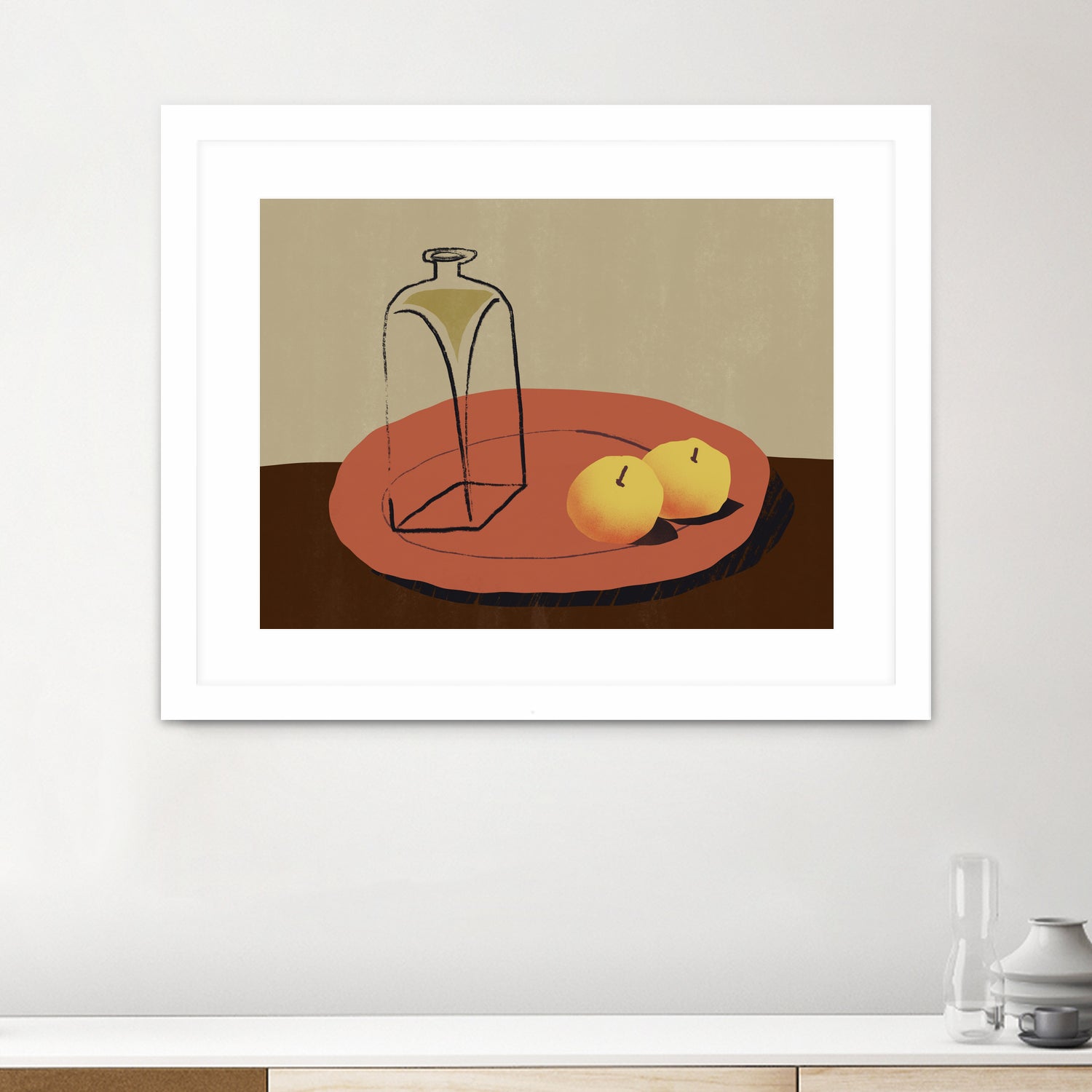 Jar and apple by Little Dean on GIANT ART - illustration still life art