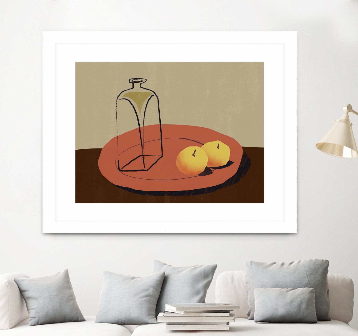 Jar and apple by Little Dean on GIANT ART - illustration still life art