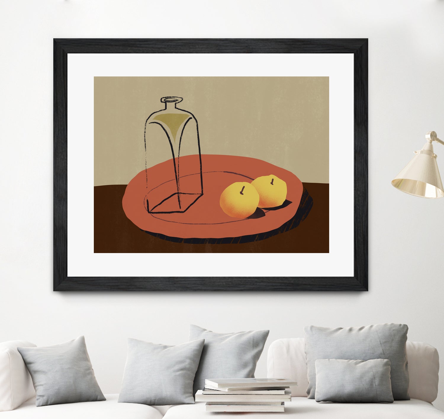 Jar and apple by Little Dean on GIANT ART - illustration still life art