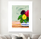 Cherished Aha Master by Angela on GIANT ART - red flowers floral