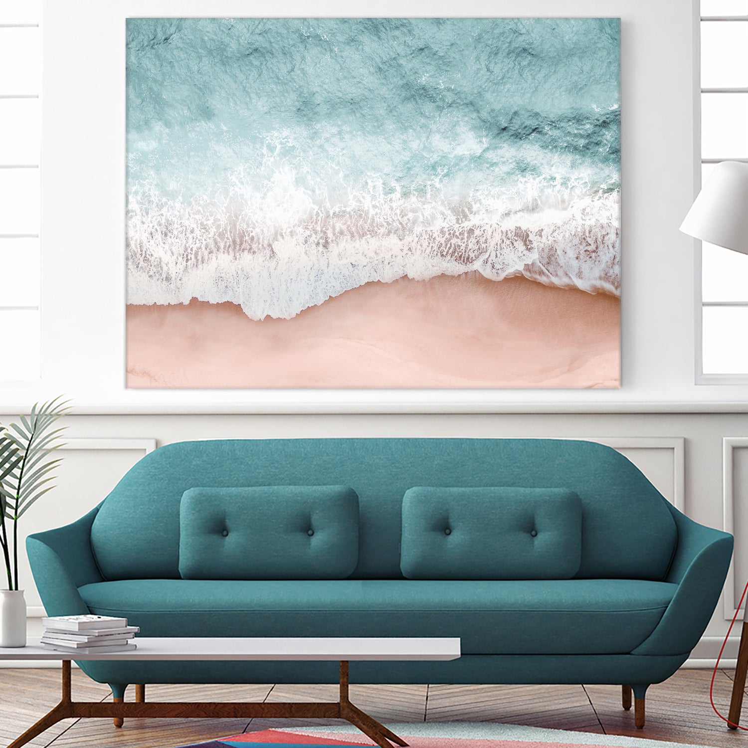 Beach Vibes III by Gemma Bardot on GIANT ART - pink landscape tourism