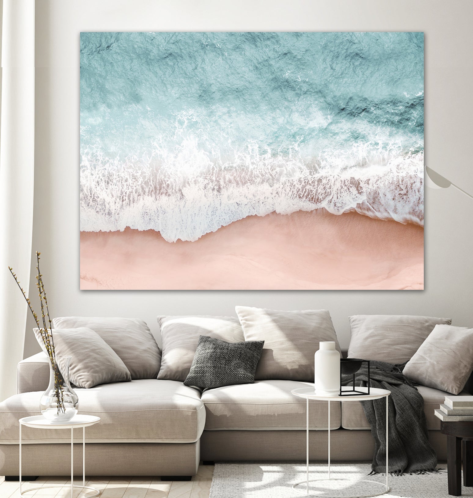 Beach Vibes III by Gemma Bardot on GIANT ART - pink landscape tourism