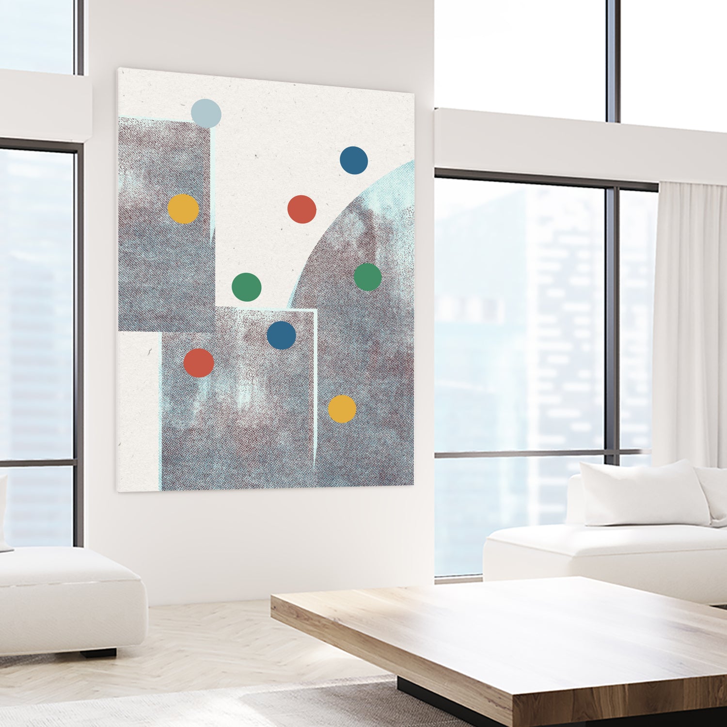 Retro Dots No.1 by The Miuus Studio  on GIANT ART - abstractt