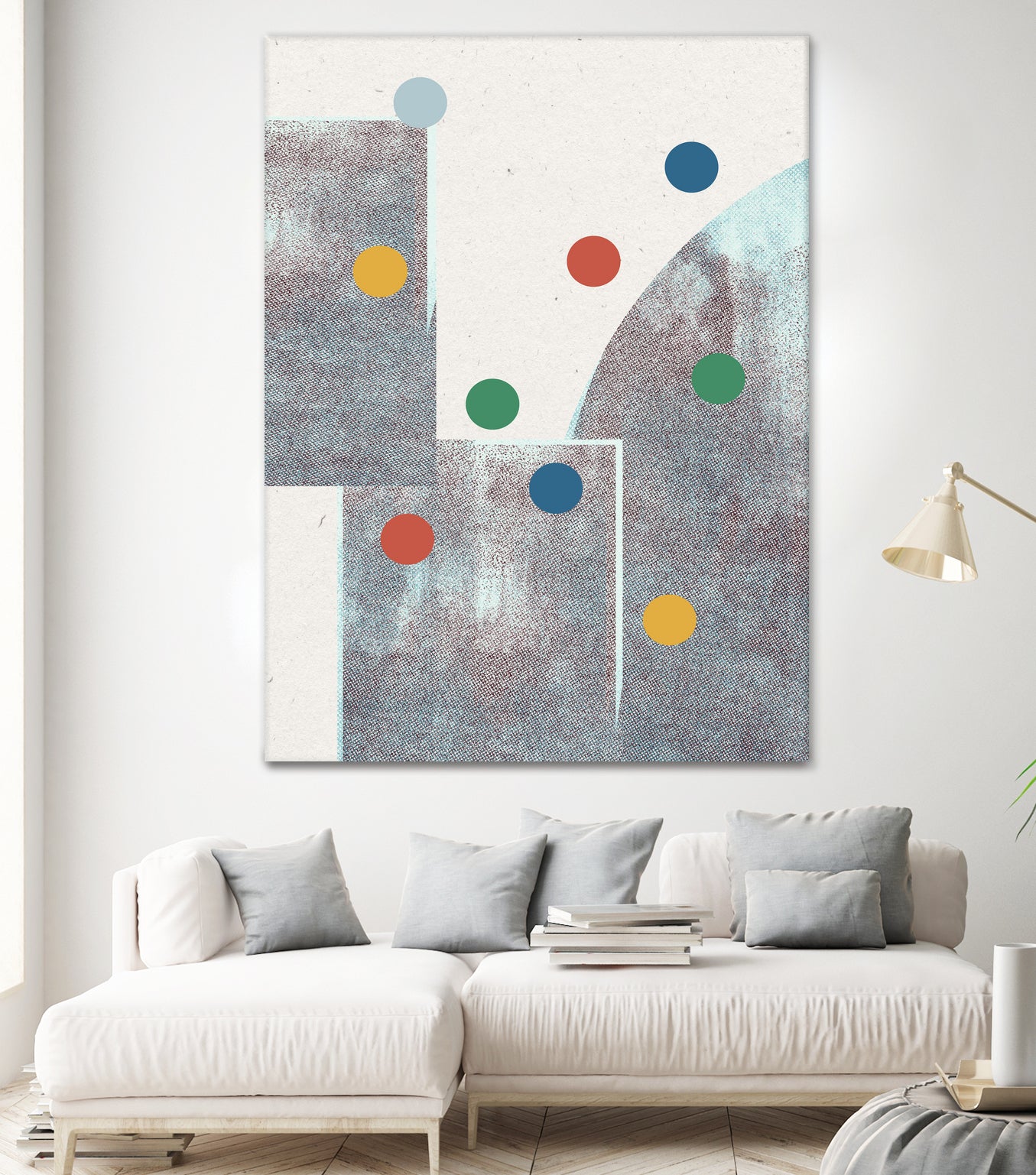 Retro Dots No.1 by The Miuus Studio  on GIANT ART - abstractt