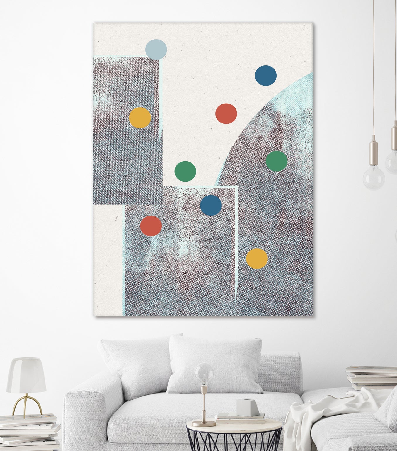 Retro Dots No.1 by The Miuus Studio  on GIANT ART - abstractt