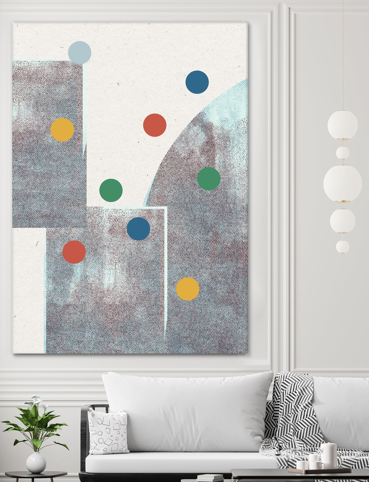 Retro Dots No.1 by The Miuus Studio  on GIANT ART - abstractt