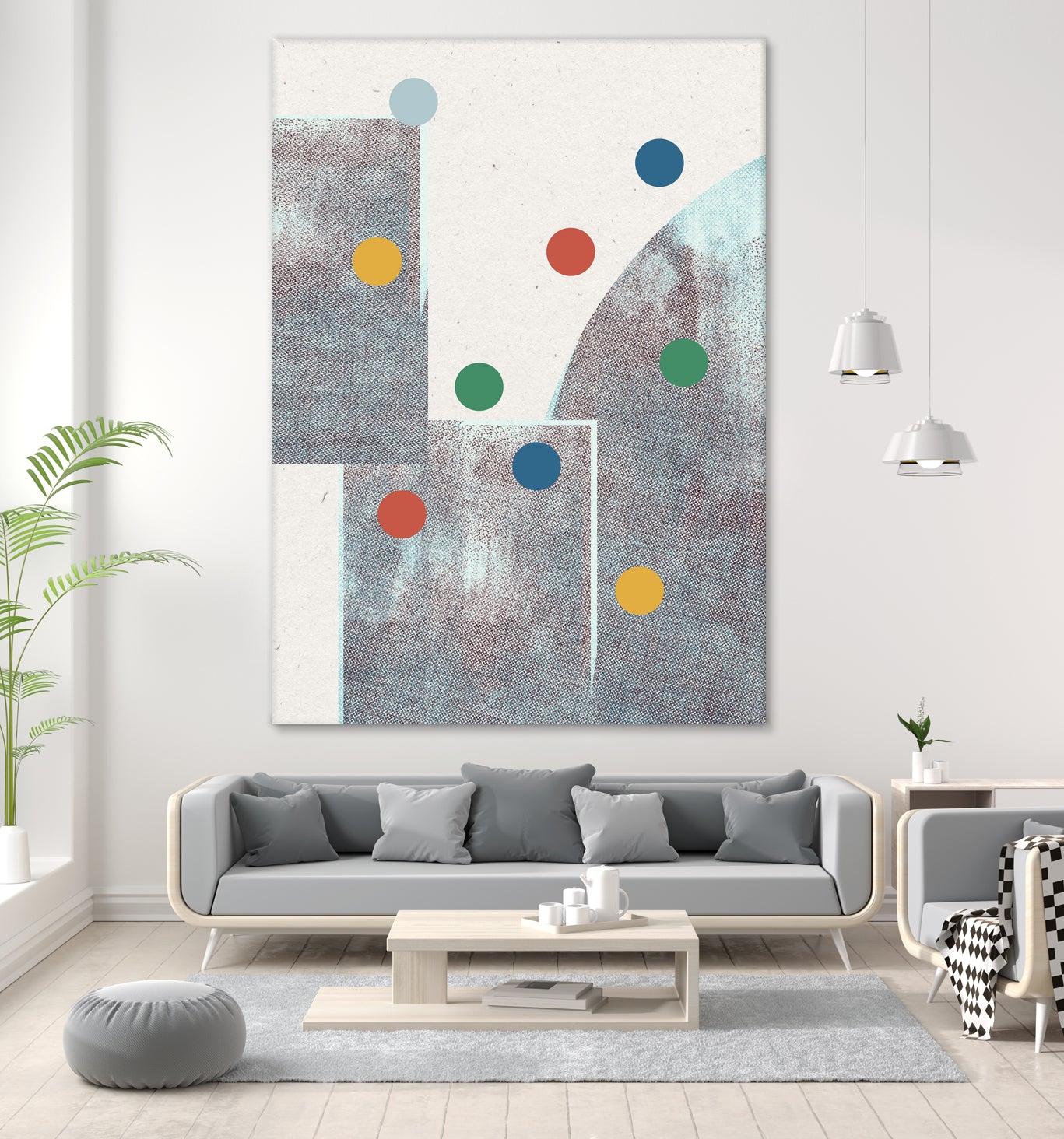 Retro Dots No.1 by The Miuus Studio  on GIANT ART - abstractt