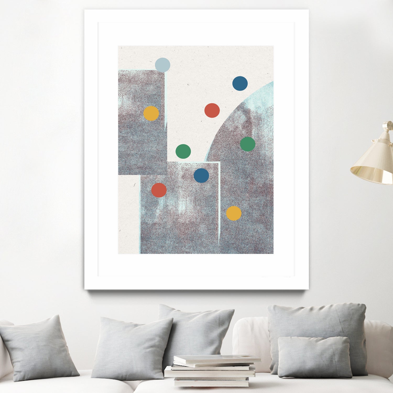 Retro Dots No.1 by The Miuus Studio  on GIANT ART - abstractt