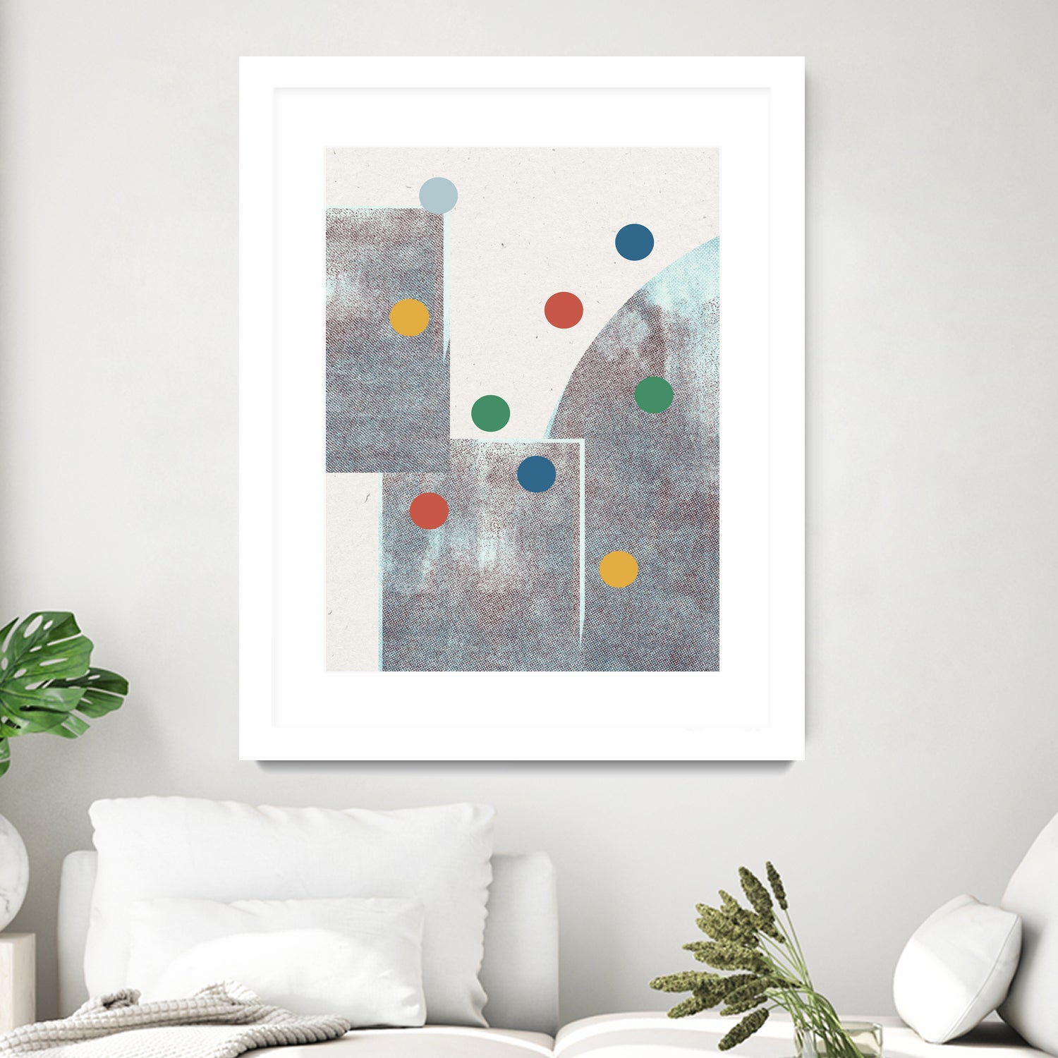 Retro Dots No.1 by The Miuus Studio  on GIANT ART - abstractt