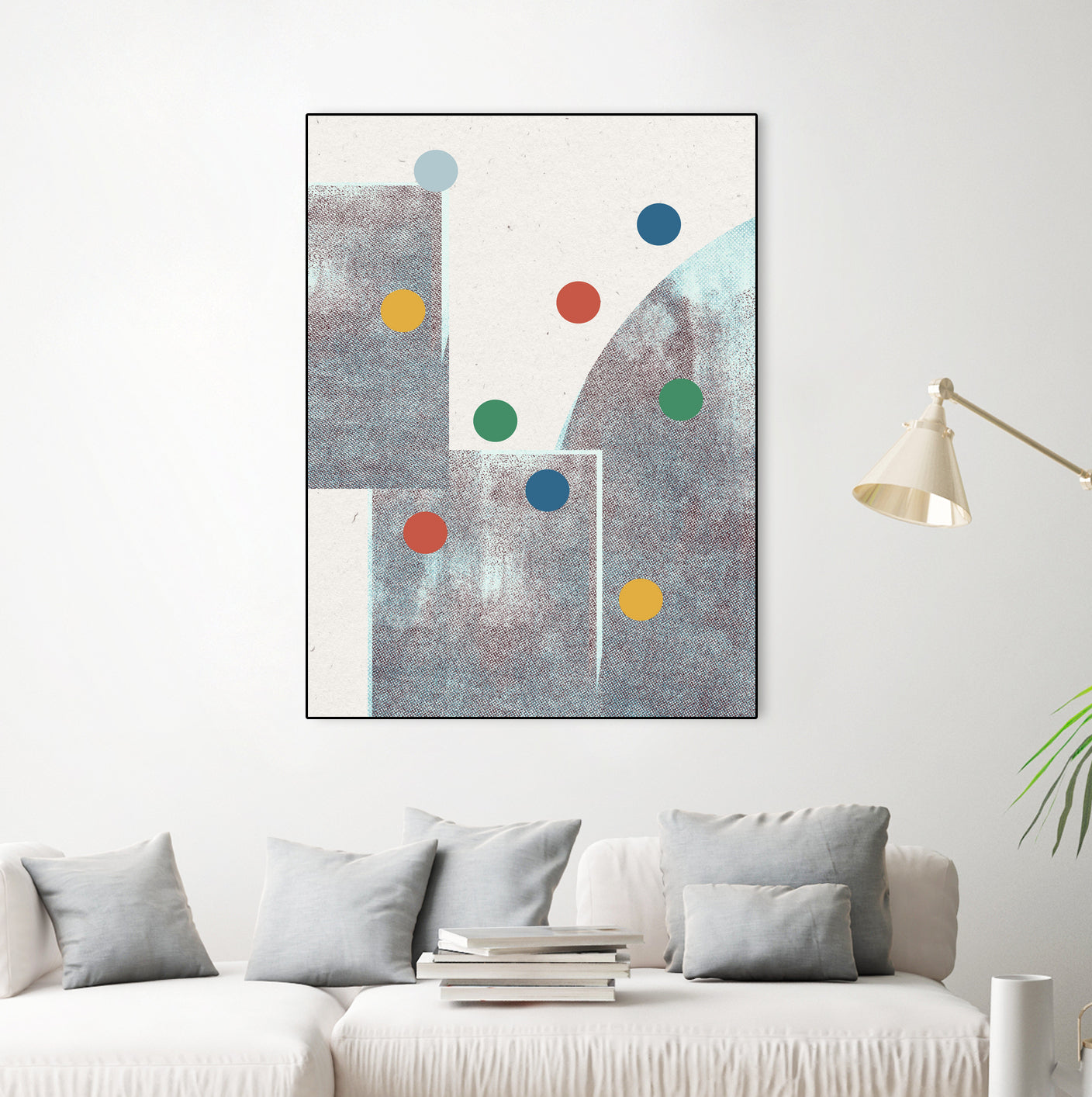 Retro Dots No.1 by The Miuus Studio  on GIANT ART - abstractt