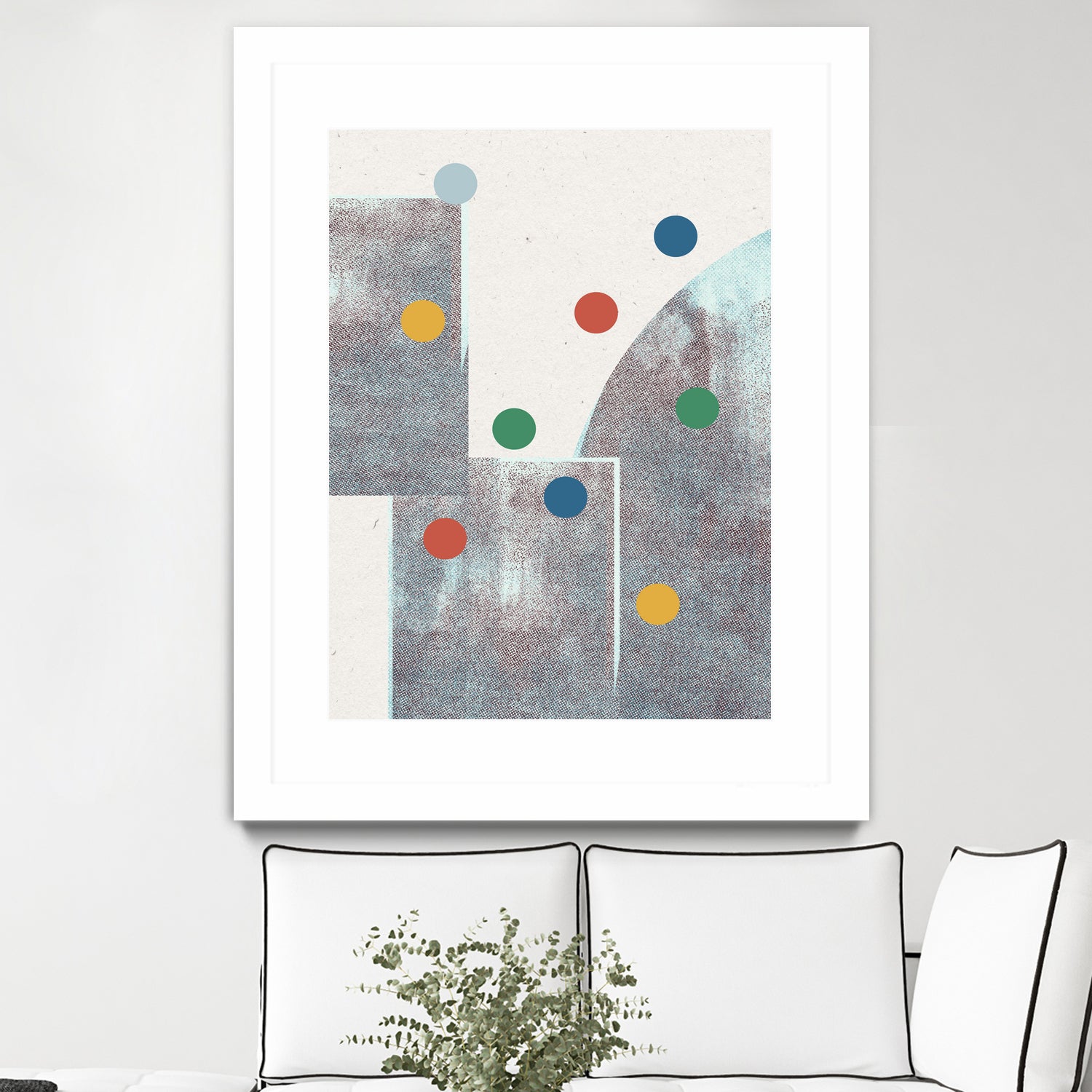 Retro Dots No.1 by The Miuus Studio  on GIANT ART - abstractt