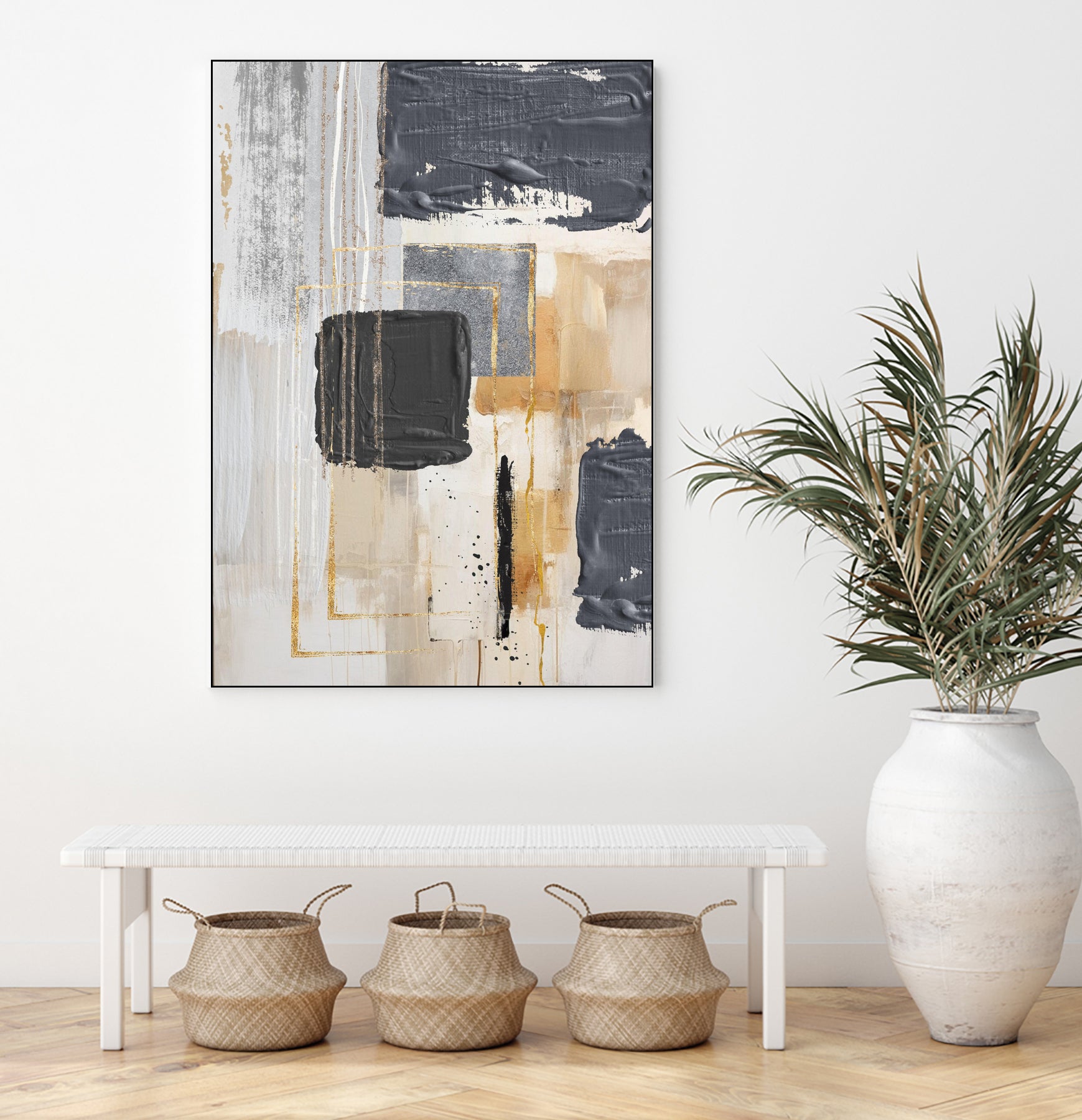 Neutral With Grey 1 by Sally on GIANT ART - ann moss