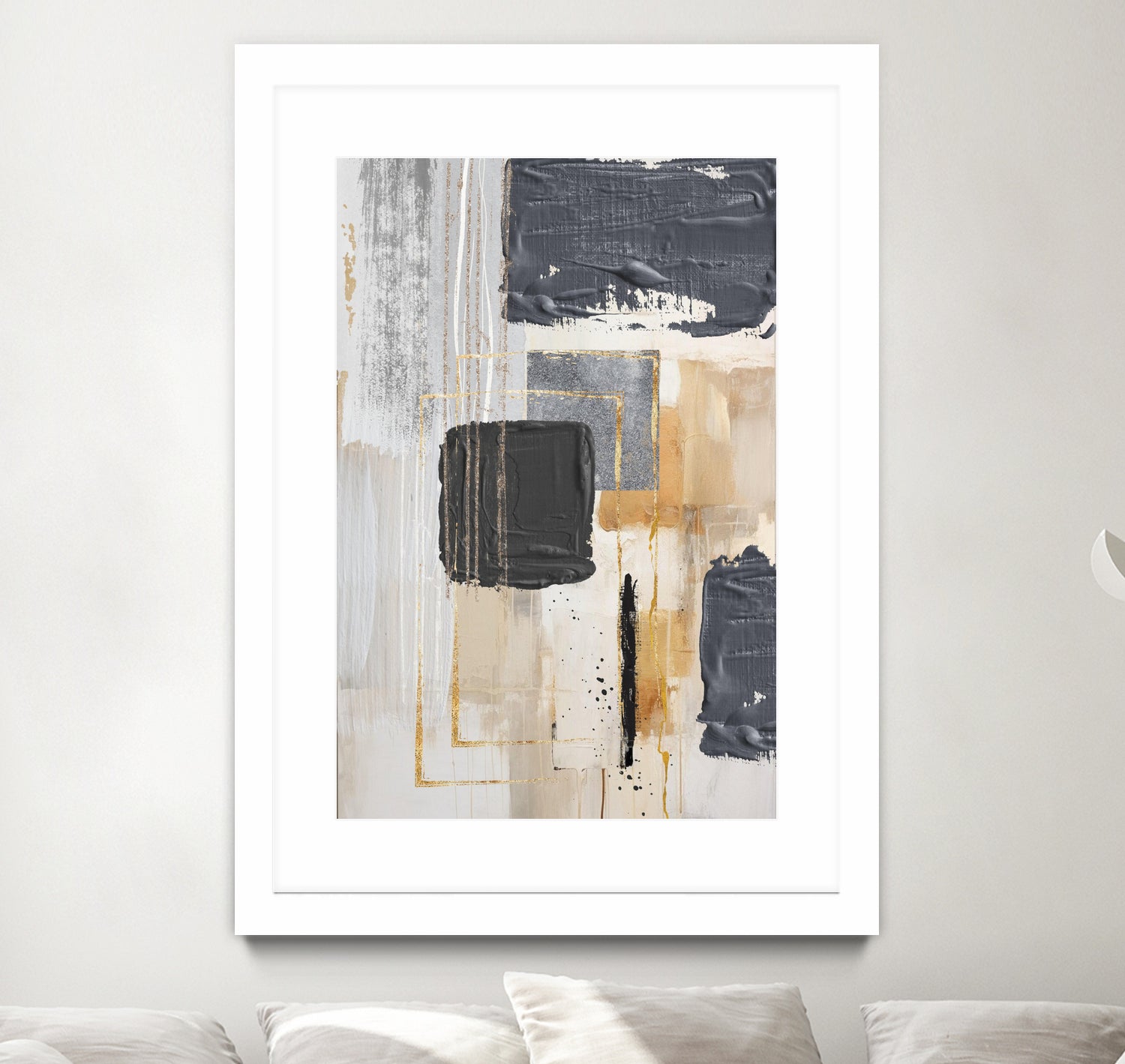 Neutral With Grey 1 by Sally on GIANT ART - ann moss