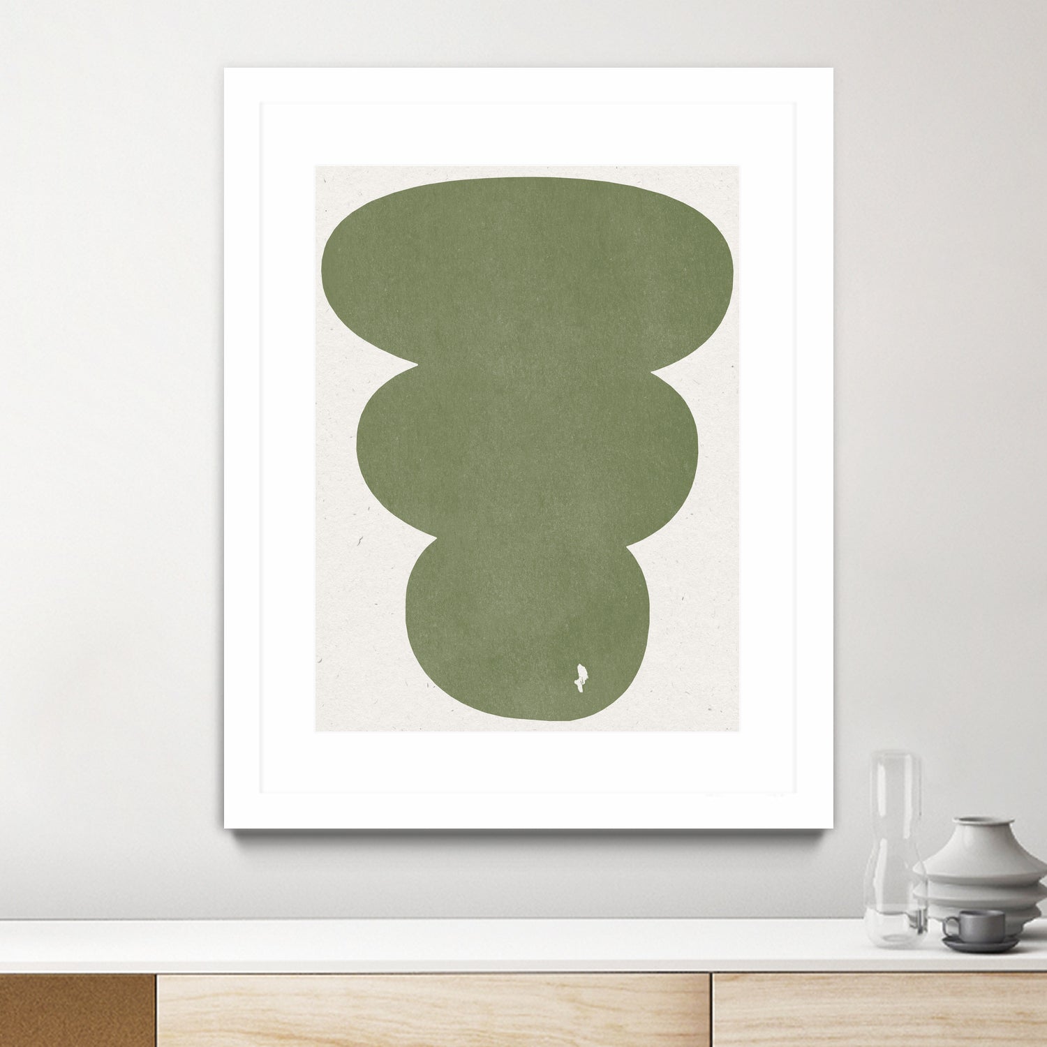 Greenery Simple Retro Shapes by THE MIUUS STUDIO on GIANT ART - abstract abstract