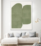 Green Paper Cut Modern by THE MIUUS STUDIO on GIANT ART - watercolor abstract