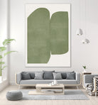 Green Paper Cut Modern by THE MIUUS STUDIO on GIANT ART - watercolor abstract