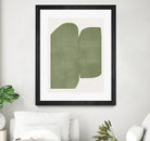 Green Paper Cut Modern by THE MIUUS STUDIO on GIANT ART - watercolor abstract